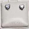 Image 3 : 14K White Gold Cubic Zirconia (4Mm) (0.46Gm) 10Kt Backs Earrings, Made in Canada, Suggested Retail V
