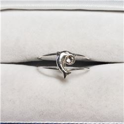 Silver Cubic Zirconia Ring (~weight 0.59g), Suggested Retail Value $40