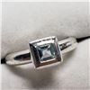 Image 2 : Silver Bule Topaz Ring (~Size 7) (~weight 5.22g), Suggested Retail Value $100
