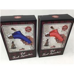 Lot of 2 Pet Treat Launchers