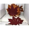 Image 1 : Lot of Reversible Felt Leaf Placemats