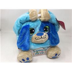 Lunch Pets Plush Lunch Box- Blue Dog