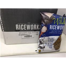 Riceworks Sea Salt & Black Sesame Rice Snacks (12 x 155g)