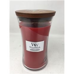WoodWick Crackling Candle- Crimson Berries