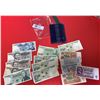 Image 1 : Fifteen vintage Russian/Polish banknotes + a Russian passport holder