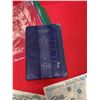Image 2 : Fifteen vintage Russian/Polish banknotes + a Russian passport holder