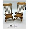 Image 1 : Two vintage dollhouse rocking chairs