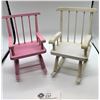 Image 2 : Two vintage dollhouse rocking chairs