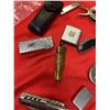 Image 2 : Lot of vintage lighters, pocket knifes trench art etc