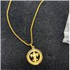 Image 2 : Nice quality gold plated necklace with pendant