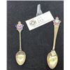 Image 1 : Lot of two royal canadian royal airforce silver souvinir spoons