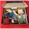 Image 1 : Shoebox full of sewing Buttons thread needles etc