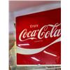 Image 2 : Large Coca-Cola sign 50" x50" has damage still great wall display (Local pickup only)