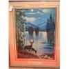 Image 2 : R. Atkinson fox framed print natures silvery retreat 11" x 13"