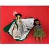 Image 1 : Two dolls  queen elizabeth II and hawaiian girl