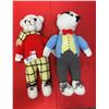 Image 2 : Knitted Rupert & Badger dolls 17" tall