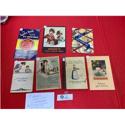 Seven booklets 1920's/1930's cake/cookie/candy recipes