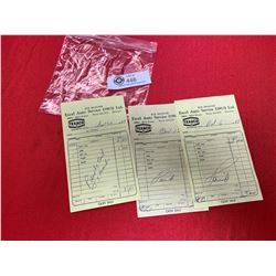 Lot of four vintage Texaco gas reciepts