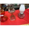 Image 3 : Shelf lot Three glass coal oil lanterns