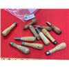 Image 2 : Ten vintage wooden file handles