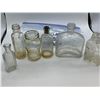 Image 2 : Six vintage glass apotheary bottles