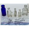 Image 1 : Seven vintage apotheary bottles