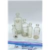 Image 1 : Five vintage apotheary bottles