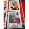 Image 2 : Lot of four 13 1/2" x 16 1/2" reprint advertisements in frames
