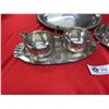 Image 2 : very nice silver plate cream and sugar butter and tray