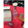 Image 2 : Vintage Kitchen lot with lighter recipe cards in case blue ribbon tin old pepsi cola bottleVintage K