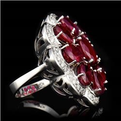 14.96ct Ruby 14K White Gold Ring