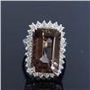 Image 1 : 18.33ct Bi-color Tourmaline 14K White Gold Ring