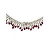 Image 2 : GIA 52.2CT BURMA RUBY 18K WHITE GOLD NECKLACE