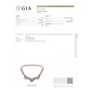 Image 5 : GIA 52.2CT BURMA RUBY 18K WHITE GOLD NECKLACE