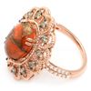 Image 2 : 4.96ct Copper Turquoise 14 K Rose Gold Ring