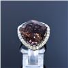 Image 4 : 23.46ct Bi-Color Tourmaline 14K White Gold Ring