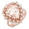 Image 1 : 7.12ct Morganite 14 K Rose Gold Ring