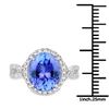 Image 3 : 3.8ct Tanzanite 14K White Gold Ring