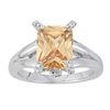 Image 1 : 3ct Morganite 14K White Gold Ring 6.75gm