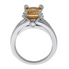 Image 2 : 3ct Morganite 14K White Gold Ring 6.75gm