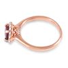 Image 2 : 1ct Pink Sapphire 14 K Rose Gold Ring