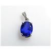 Image 1 : 3.20ct Tanzanite 14K White Gold Pendant