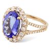 Image 2 : 6.18ct Tanzanite 14 K Yellow Gold Ring