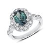Image 2 : GIA 2.20CT NATURAL ALEXANDRITE 14K WHITE GOLD RING