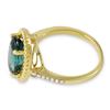 Image 2 : 2.82ct Green Tourmaline 14 K Yellow Gold Ring
