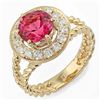 Image 1 : 1.87ct Pink Tourmaline 14 K Yellow Gold Ring