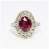 Image 1 : 3.24ct Ruby 14K White Gold Ring