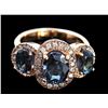 Image 2 : 5.49ct GREEN SAPPHIRE/DUBLET 18K Rose Gold Ring