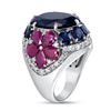 Image 1 : GIA Certified Natural Burma Blue Sapphire with Burma Ruby and Celyon Sapphire