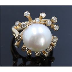 13.5mm South Sea Pearl 14K YellowGold Ring